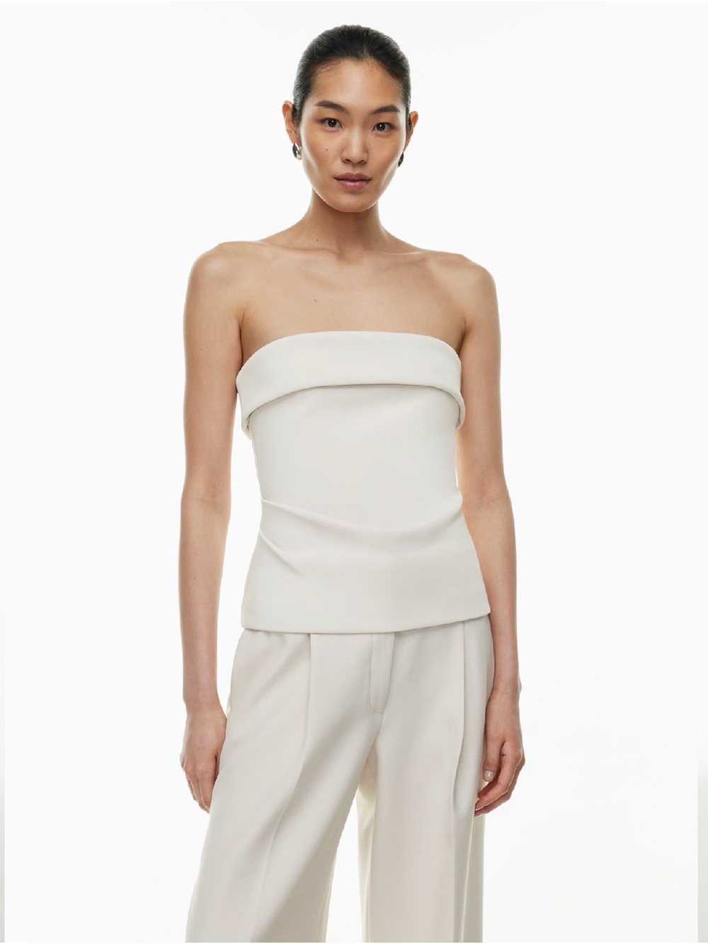Aritzia Matte Pearl Eyecatcher Tube Top NWT